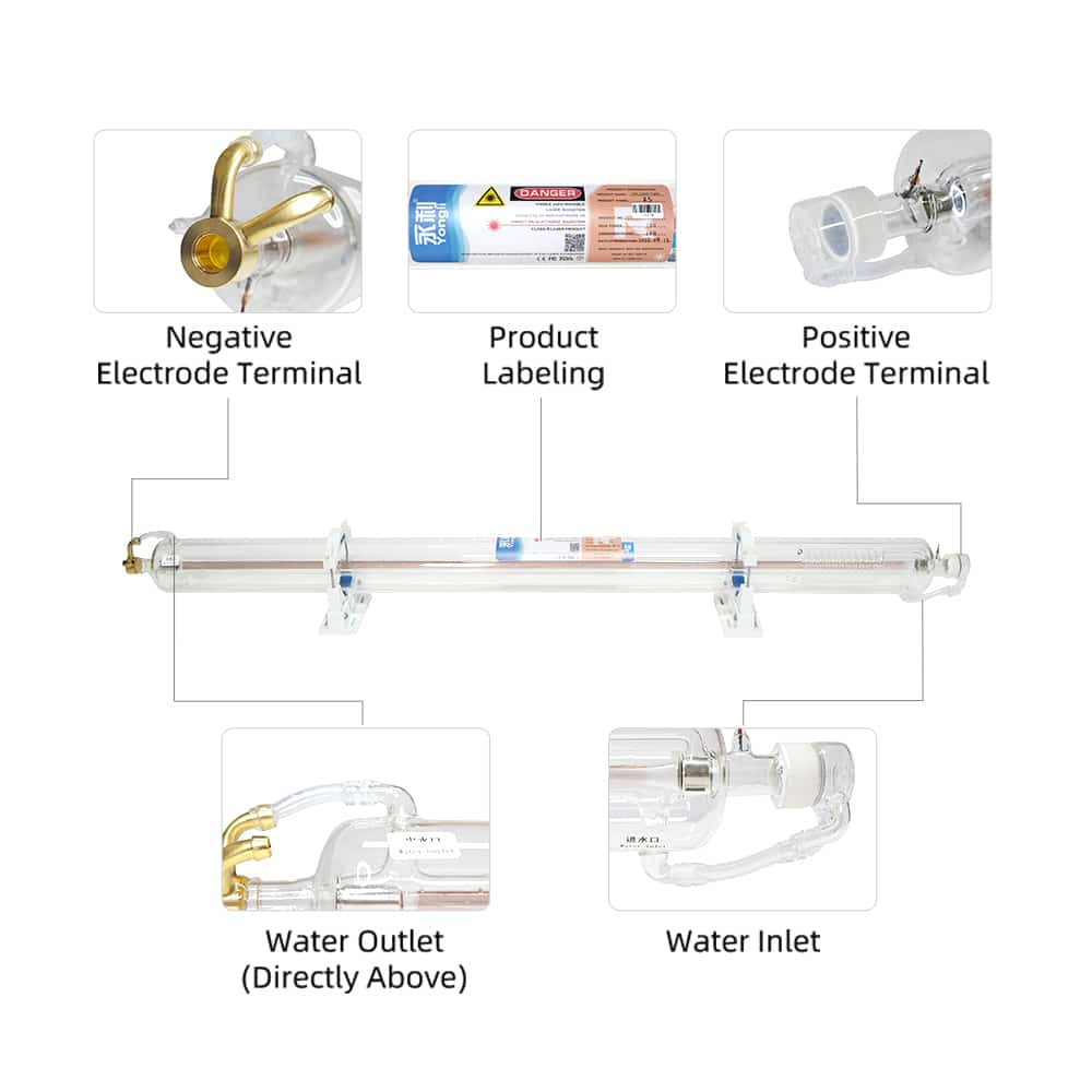 BlueTimes R Series Co2 Laser Tube 65W-160W - Image 3